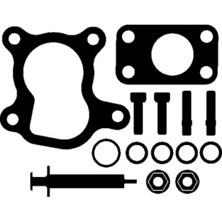 Комплект прокладок турбины Peugeot Bipper 1.4 HDI 08- (714.590)