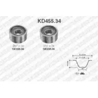 Комплект ГРМ Fiat Ducato/Iveco 2.5TD 90- KD455.34