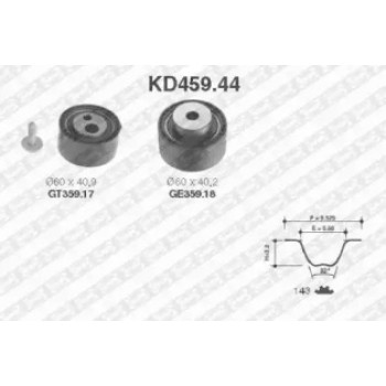 Комплект ГРМ Peugeot Boxer 2.2HDi 02- KD459.44