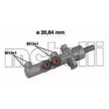 Цилиндр тормозной (главный) Seat Ibiza 02-09/Skoda Fabia 99-14/Polo 02-12 (05-0493)