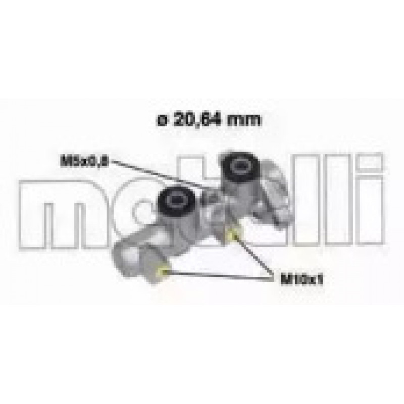 Циліндр гальмівний (головний) Chevrolet Matiz/Spark/Daewoo Matiz 98- (05-0514)