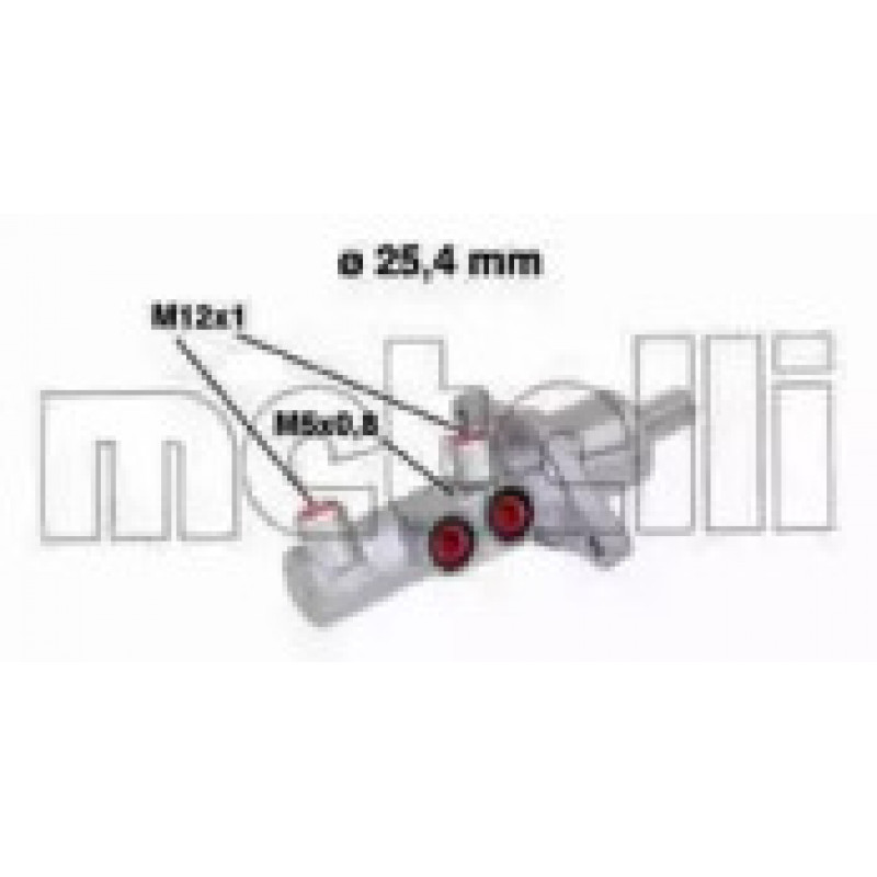 Цилиндр тормозной (главный) Mazda 3 03-09 (d=25.4mm) (05-0543)