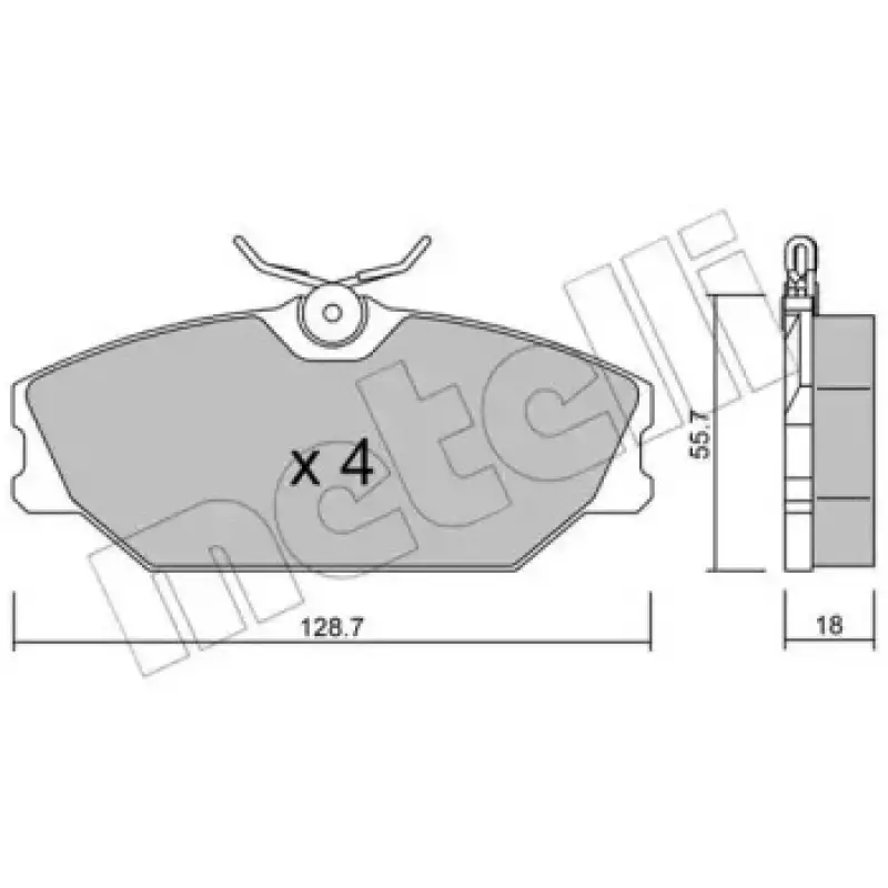 Колодки тормозные (передние) Renault Clio II 00-09/Laguna 93-01/Megane/Scenic/Safrane 96-03 (22-0142-2)
