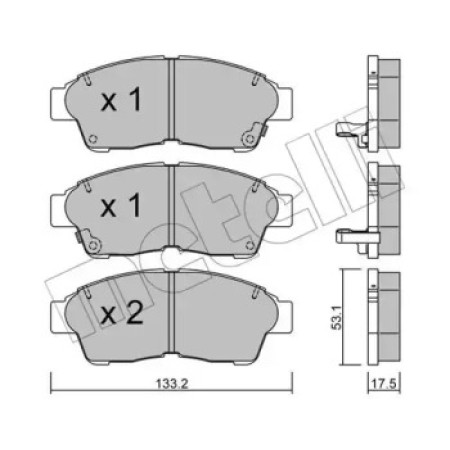 Колодки тормозные (передние) Toyota Camry 90-02/Corolla 87-02/Rav4 94-00 (22-0149-0)