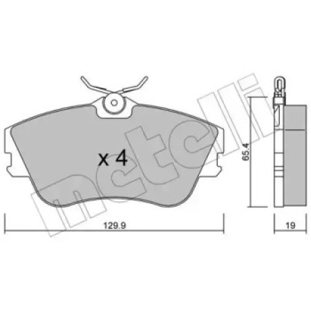 Колодки тормозные (передние) VW T4 90-03 R15 (22-0164-0)
