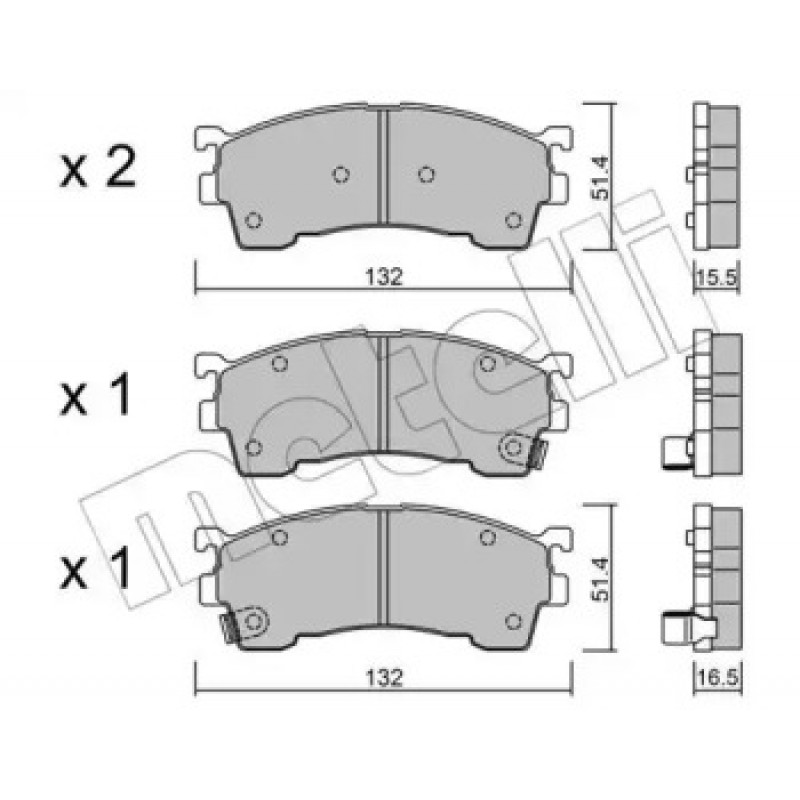 Колодки гальмівні (передні) Mazda 626 IV/V 91-02/MX-6 92-97/Ford USA Probe 93-98 (22-0223-1)