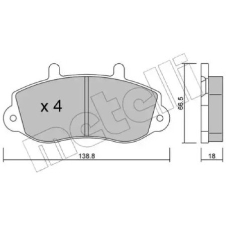 Колодки тормозные (передние) Renault Master II/Opel Movano 98-01 R15 (22-0264-0)