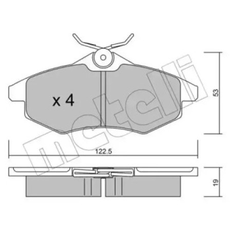 Колодки тормозные (передние) Citroen C2 03-12/Citroen С3 02- (22-0328-0)