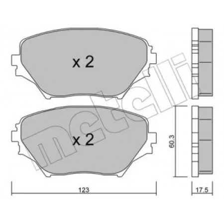 Колодки гальмівні (передні) Toyota Rav 4 II 00-05  (22-0430-0)