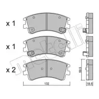 Колодки тормозные (передние) Mazda 6 02-08 (22-0476-0)