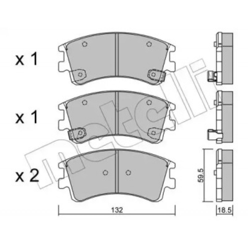 Колодки тормозные (передние) Mazda 6 02-08 (22-0476-0)