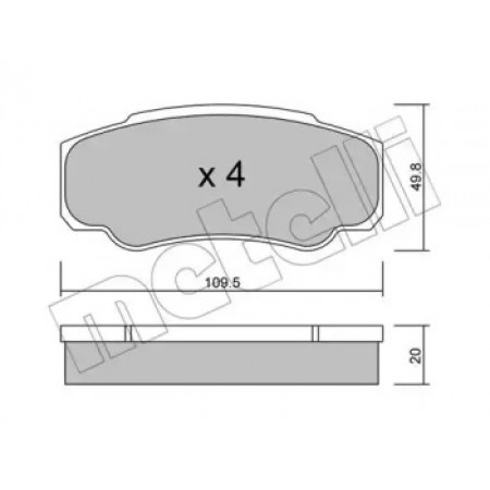 Колодки тормозные (задние) Citroen Jumper/Fiat Ducato/Peugeot Boxer 94- (22-0532-0)
