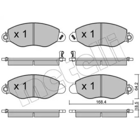 Колодки тормозные (передние) Ford Transit 00-06  (22-0536-0)