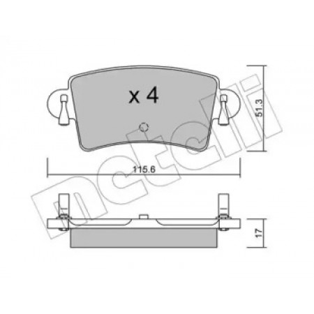 Колодки гальмівні (задні) Renault Master II/Opel Movano 98-/Nissan Interstar 02- (22-0546-0)