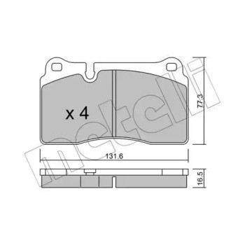 Колодки тормозные (передние) Audi TT 09-14/VW Touareg 02- (22-0659-0)