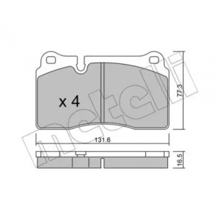 Колодки гальмівні (передні) Audi TT 09-14/VW Touareg 02- (22-0659-0)