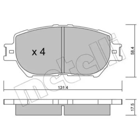 Колодки тормозные (передние) Toyota Camry 01-11/Solara 03-08/Lexus GS 05-11/IS III 13- (22-0751-0)