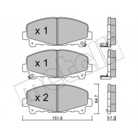 Колодки тормозные (передние) Honda Accord VIII/IX 08- (22-0867-0)