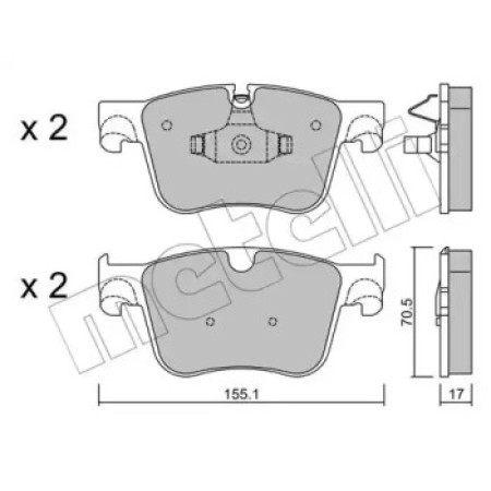 Колодки тормозные (передние) Citroen C4 Picasso/Grand Picasso/Peugeot 308 13- (22-0985-0)