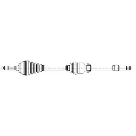 Піввісь (передня) VW T5/Multivan V 03-15 (R) МКПП (17-1069)