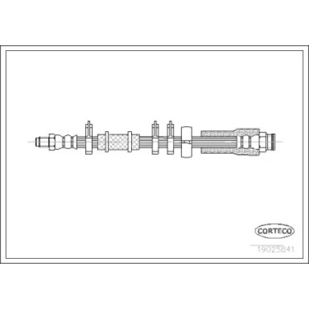 Шланг тормозной (передний) Citroen Jumper/Fiat Ducato/Peugeot Boxer 94-02 (19025841)