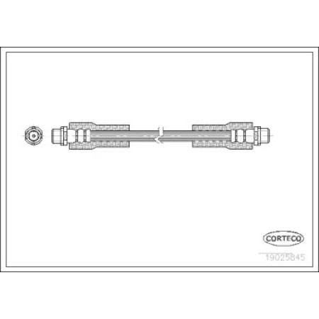 Шланг тормозной (передний) Audi A4/A6/VW Passat 1.6-4.2 94- (295mm) (19025845)
