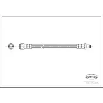 Шланг тормозной (передний) DB Vario 96-/MB E-class (W210)  (19025905)