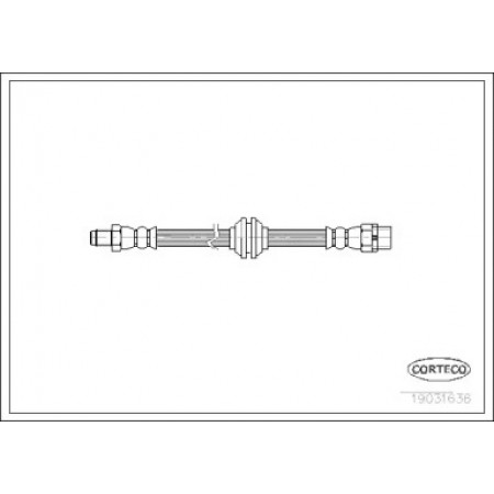 Шланг тормозной (передний) BMW 7 (E65/E66/E67) 02-08 (19031636)