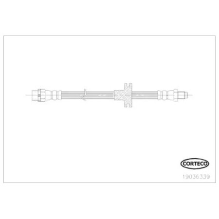 Шланг тормозной (передний) BMW X5 3.0i-4.8i 00- (19036339)