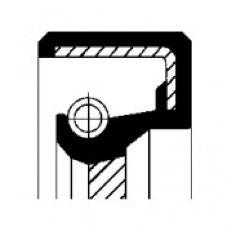 Сальник вала первичного КПП VW Caddy III 1.4-2.0 04-15 (24x38x6) (01026708B)