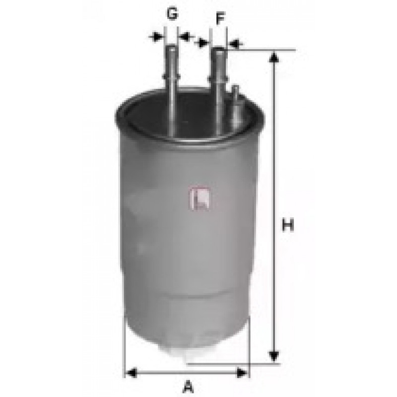 Фильтр топливный Citroen Nemo 1.3HDi 10-/Fiat Doblo 1.3-2.0D Multijet 05- (OE line) (S 1ONE NR)