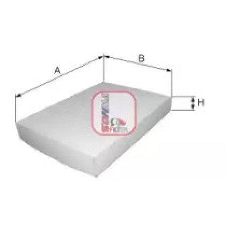 Фильтр салона BMW X5 (E70/F15/F85) 2.0-4.8 07-/X6 (E71/F16/F86) 3.0-4.4 07-  (S 3243 C)