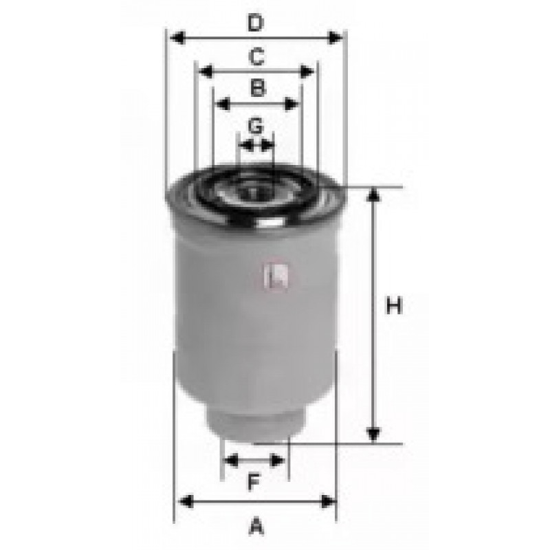 Фильтр топливный Toyota RAV 400-/Hilux 97-05/Corolla 2.0-2.4 D 00-09 (S 4413 NR)