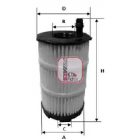 Фильтр масляный Audi A4/A6/A6/Q7/VW Touareg 4.2/5.2FSI 06- (S 5143 PE)