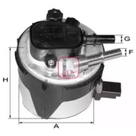 Фильтр топливный Ford Fiesta/Focus 1.6TDCI 03-12 (OE line) (S 5170 GC)