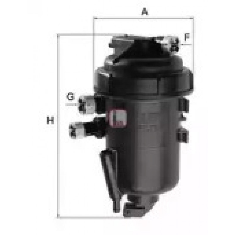 Корпус паливного фільтра Fiat Doblo 1.3D Multilet 05-10 (OE line) (S 5178 GC)