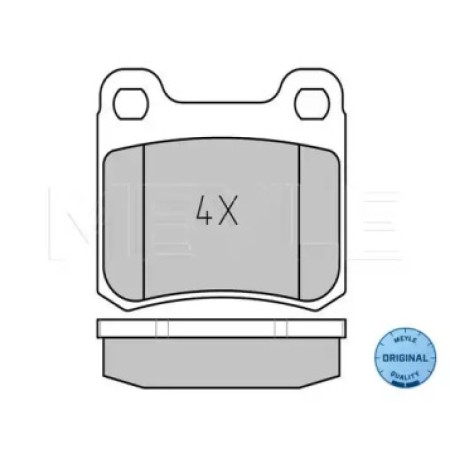 Колодки тормозные (задние) MB E-class (W201/W124) 025 206 8715