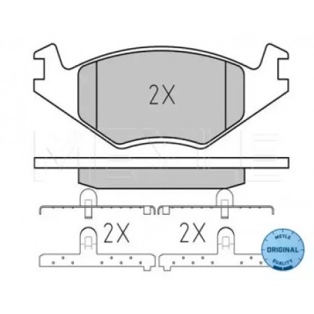 Колодки тормозные (передние) VW Golf/Passat 84- 025 208 8719