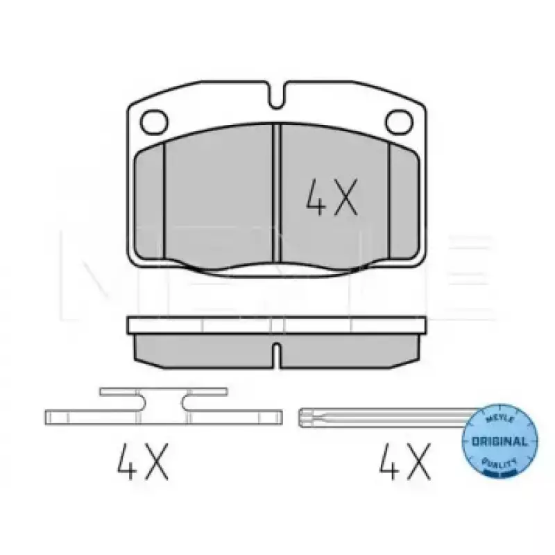 Колодки тормозные (передние) Opel Ascona/Vectra/Kadett/Omega/Corsa 75-03 025 209 3915