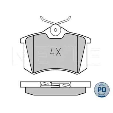 Колодки тормозные (задние) VW Golf/Passat 83-02/ Peugeot 405 87-96 025 209 6115/PD