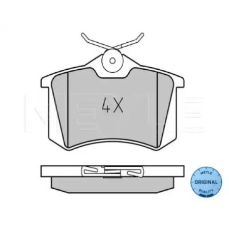 Колодки тормозные (задние) VW Golf/Passat 83-02/ Peugeot 405 87-96 (87.1x52.8x15.1) 025 209 6115