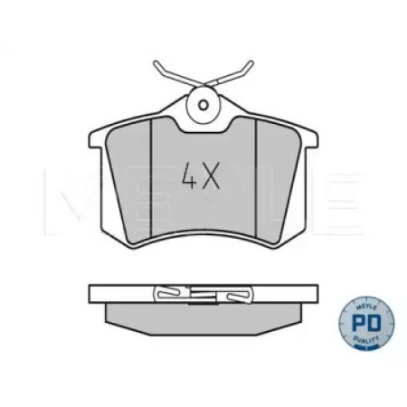 Колодки тормозные (задние) VW Caddy III 04-/Peugeot 308 07-/Citroen C4 04- (87.1x52.8x17.2)(Premium) 025 209 6117/PD
