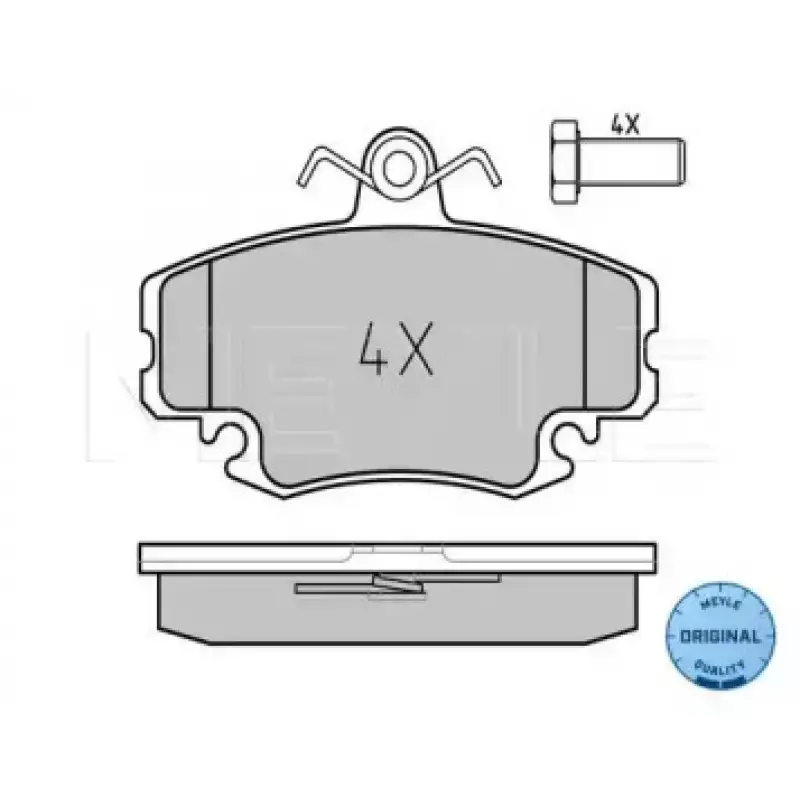 Колодки тормозные (передние) Dacia Logan 04-/Renault Symbol/Clio/Megane/Peugeot 309 025 214 6318/W