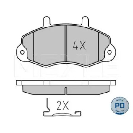 Колодки тормозные (передние) Ford Transit 91-00 14' 025 214 7018/PD