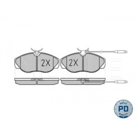Колодки тормозные (передние) Fiat Ducato 94-02 025 217 9719/PD
