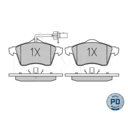 Колодки тормозные (передние) VW T4 90-03 R15 (с датчиком) 025 218 8519/PD