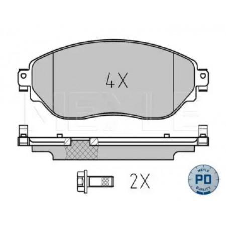 Колодки тормозные (передние) Renault Trafic/Opel Vivaro 1.6 dCi 14- 025 220 8718/PD