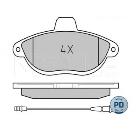 Колодки тормозные (передние) Fiat Scudo/Peugeot Expert 96- 025 230 4218/PD