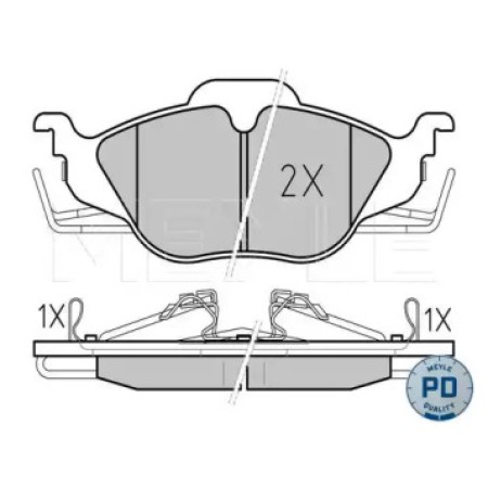 Колодки тормозные (передние) Opel Astra G/Zafira A 025 230 6317/PD