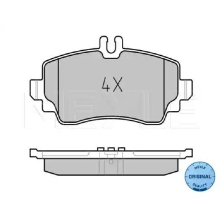 Колодки тормозные (передние) MB A-class (W168) 97-04 025 230 7016